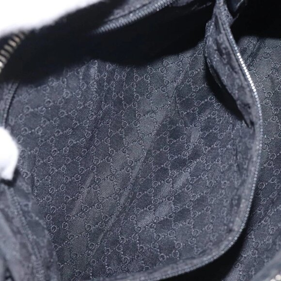 GUCCI Web Sherry Line Shoulder Bag Canvas Black Red Green - Picture 13 of 16